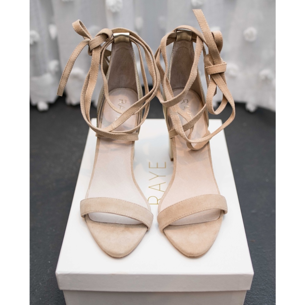 Raye "Layla" Lace Up Gold Heel
